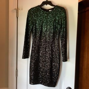 Sequined Belle Badgley Mischka dress